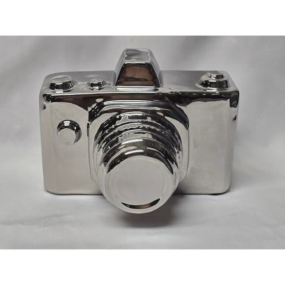 Silver Metal Ceramic Decorative Retro 35mm Camera for Display Paper Weight Photo - Picture 11 of 11